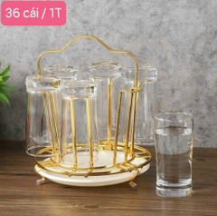 cắm cốc tròn vàng đĩa trắng-36