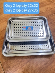khay 2 lớp 27x36 dày đẹp