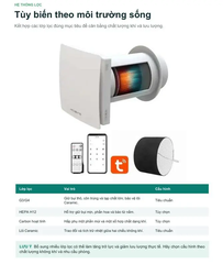 Máy Cấp Khí Tươi Thu Hồi Nhiệt Gắn Tường KCVents VT501-WF - Kết Nối Tuya Smart Wi-Fi