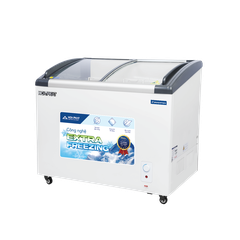 Tủ Đông Mặt Kính Cong Inverter Funiki 451L HSF AD8451.C - Dàn Đồng, Kính Low-E
