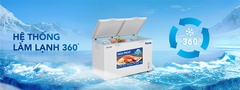Tủ Đông Funiki Hòa Phát 2 Ngăn Dàn Đồng Inverter 245L HPF BD8245