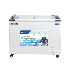 Tủ Đông Mặt Kính Cong Inverter Funiki 451L HSF AD8451.C - Dàn Đồng, Kính Low-E