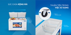 Tủ Đông Funiki Hòa Phát 2 Ngăn Dàn Đồng Inverter 271L HPF BD8271