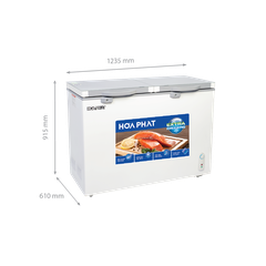Tủ Đông Dàn Đồng Kính Cường Lực Funiki 245L HPF BD6245.T - Cánh Kính Cường Lực, 2 Ngăn Đông Mát