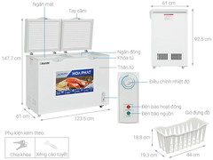 Tủ Đông Dàn Nhôm Funiki 245L HPF BN6245 - 2 Ngăn Đông Mát, Dàn Nhôm Tiết Kiệm