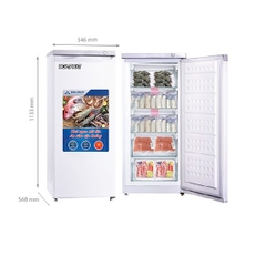 Tủ Đông Đứng Funiki 147L HPF UAH6147 - 5 Ngăn Hygiene Box Tiện Lợi