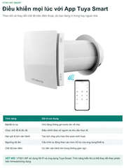 Máy Cấp Khí Tươi Thu Hồi Nhiệt Gắn Tường KCVents VT501-WF - Kết Nối Tuya Smart Wi-Fi