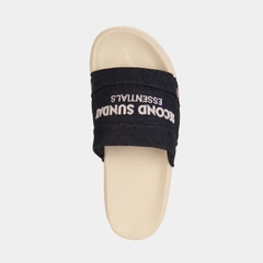 Dép Nam Nữ Nam Nữ Second Sunday Denim Slides SL12