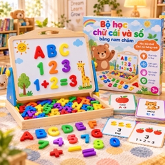 Bộ học chữ cái và số bằng nam châm