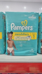 TÃ QUẦN PAMPERS SWADDLERS 
CỠ 5 GÓI 19 MIẾNG