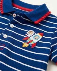 Áo polo kẻ sọc xanh navy