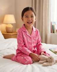 Bộ đồ ngủ lụa hoạt hình