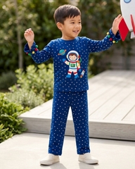 Bộ pijama cotton hình phi hành gia