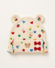 Mũ len beanie tai gấu