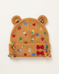 Mũ len beanie tai gấu