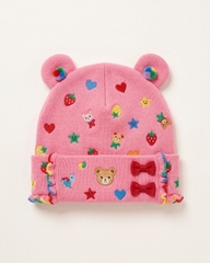 Mũ len beanie tai gấu