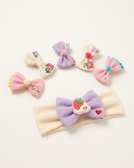 Set kẹp tóc nơ và bờm