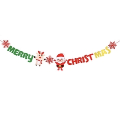 DÂY CỜ GIẤY TREO CHỮ MERRY CHRISMAST PHỤ KIỆN TREO TRANG TRÍ NOEL NGÀY LỄ GIÁNG SINH