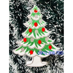 Set 3 món Hình ông già noel cây thông tuần lộc 20cm có hình 2 mặt bằng xốp treo Trang trí cây thông noel ngày giáng sinh