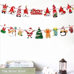 DÂY CỜ GIẤY TREO CHỮ MERRY CHRISMAST PHỤ KIỆN TREO TRANG TRÍ NOEL NGÀY LỄ GIÁNG SINH