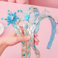 Vương miện Cài tóc Elsa có tết bím tóc nữ hoàng băng giá Elsa(Frozen) xinh xắn dễ thương cho bé gái