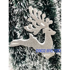 Set 3 món Hình ông già noel cây thông tuần lộc 20cm có hình 2 mặt bằng xốp treo Trang trí cây thông noel ngày giáng sinh