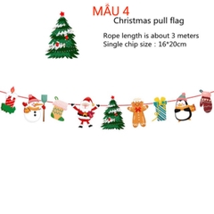 DÂY CỜ GIẤY TREO CHỮ MERRY CHRISMAST PHỤ KIỆN TREO TRANG TRÍ NOEL NGÀY LỄ GIÁNG SINH