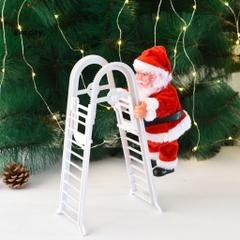 TẶNG PIN Đồ chơi ông già NOEL leo thang gập quà tặng giáng sinh hoặc phụ kiện trang trí Noel ngày lễ giáng sinh