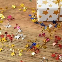 Dây kim tuyến dài 7m5 dạng kẽm đính ngôi sao nhiều mà phụ kiện trang trí cây thông noel trang trí nhà cửa lễ tết năm mới