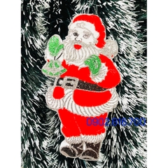 Set 3 món Hình ông già noel cây thông tuần lộc 20cm có hình 2 mặt bằng xốp treo Trang trí cây thông noel ngày giáng sinh