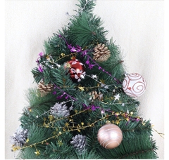 Dây kim tuyến dài 7m5 dạng kẽm đính ngôi sao nhiều mà phụ kiện trang trí cây thông noel trang trí nhà cửa lễ tết năm mới