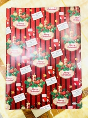 1 tờ Giấy gói quà Noel họa tiết giáng sinh nhiều màu sắc dày dặn đẹp 50x70cm phụ kiện trang trí noel ngày lễ giáng sinh