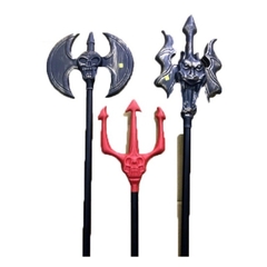 Cây lưỡi hái - đinh ba - búa đao - rìu - đầu lâu dài 1 Mét phụ kiện trang trí hóa trang halloween