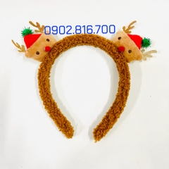 Cài noel xinh xắn hình tuần lộc chuông ông già noel cho bé gái và nữ trang phục phụ kiện Noel ngày lễ giáng sinh