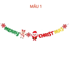DÂY CỜ GIẤY TREO CHỮ MERRY CHRISMAST PHỤ KIỆN TREO TRANG TRÍ NOEL NGÀY LỄ GIÁNG SINH