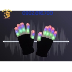 1 CẶP GĂNG TAY GLOVER ĐÈN LED 7 MÀU PHÁT SÁNG NGHỆ THUẬT ĐƯỜNG PHỐ TRANG PHỤC HÓA TRANG HALLOWEEN TRUNG THU