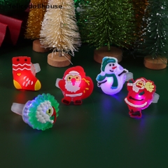 Sét 2 chiếc nhẫn hình ông già noel cây thông người tuyết có đèn phát sáng quà tặng noel cho bé gái ngày lễ giáng sinh