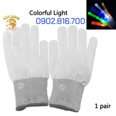1 CẶP GĂNG TAY GLOVER ĐÈN LED 7 MÀU PHÁT SÁNG NGHỆ THUẬT ĐƯỜNG PHỐ TRANG PHỤC HÓA TRANG HALLOWEEN TRUNG THU