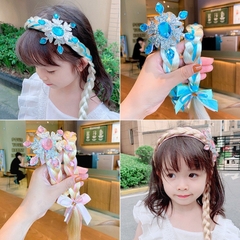 Vương miện Cài tóc Elsa có tết bím tóc nữ hoàng băng giá Elsa(Frozen) xinh xắn dễ thương cho bé gái