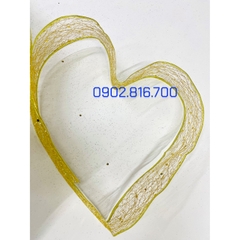 5 mét dây ru băng ren đính kim tuyến lấp lánh viền kẽm làm nơ phụ kiện trang trí cây thông làm vòng nguyệt quế noel