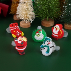 Sét 2 chiếc nhẫn hình ông già noel cây thông người tuyết có đèn phát sáng quà tặng noel cho bé gái ngày lễ giáng sinh