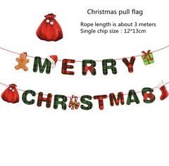 DÂY CỜ GIẤY TREO CHỮ MERRY CHRISMAST PHỤ KIỆN TREO TRANG TRÍ NOEL NGÀY LỄ GIÁNG SINH
