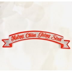 Chữ Merry Christmast Vinh danh Thiên Chúa trên trời Mừng chúa giáng sinh bằng mouse xốp trang trí hang đá noel giáng sin