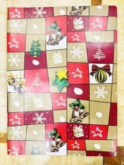 1 tờ Giấy gói quà Noel họa tiết giáng sinh nhiều màu sắc dày dặn đẹp 50x70cm phụ kiện trang trí noel ngày lễ giáng sinh