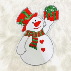 Hình dán ông già noel - tuần lộc - cây thông - người tuyết dán cửa dán kiếng bằng mouse xốp hình phụ kiện trang trí noel