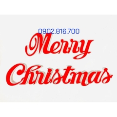 Chữ Merry Christmast Vinh danh Thiên Chúa trên trời Mừng chúa giáng sinh bằng mouse xốp trang trí hang đá noel giáng sin