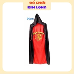 Áo Choàng có nón ma cà rồng 2 lớp đổi 2 màu đỏ đen trang phục hoá trang lễ hội halloween cho trẻ em và người lớn