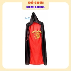 Áo Choàng có nón ma cà rồng 2 lớp đổi 2 màu đỏ đen trang phục hoá trang lễ hội halloween cho trẻ em và người lớn