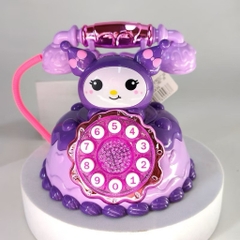 ĐỒ CHƠI ĐIỆN THOẠI BÀN HÌNH HOẠT HÌNH KUROMI CÓ ĐÈN VÀ ÂM THANH QUÀ TẶNG CHO BÉ    PKL