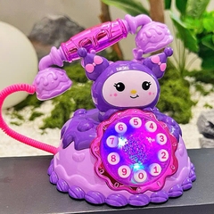 ĐỒ CHƠI ĐIỆN THOẠI BÀN HÌNH HOẠT HÌNH KUROMI CÓ ĐÈN VÀ ÂM THANH QUÀ TẶNG CHO BÉ    PKL